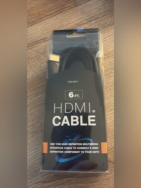 Harbor Freight HDMI cable 6ft long high definition multimedia cable NIB